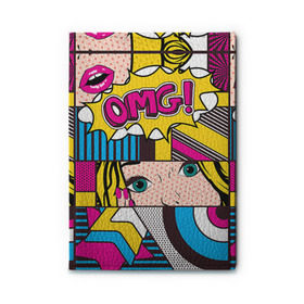 Обложка для автодокументов с принтом POP ART в городе Новоалтайск, натуральная кожа |  размер 19,9*13 см; внутри 4 больших “конверта” для документов и один маленький отдел — туда идеально встанут права | omg | pop art | арт | поп | ретро | уорхол | энди