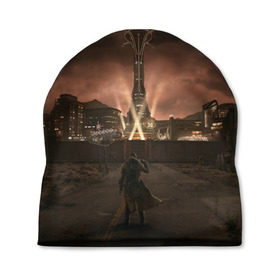 Шапка 3D с принтом Fallout: New Vegas в городе Новоалтайск, 100% полиэстер | универсальный размер, печать по всей поверхности изделия | fallout | game | games | vegas | игры | рейнджер ветеран нкр стоящий перед входом в нью вегас.игра | фаллаут