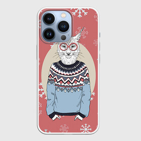 Чехол для iPhone 13 Pro с принтом Рысь в городе Новоалтайск,  |  | 2016 | christmas | hipster | new year | животные | нг | новый год | рождество | рысь | с новым годом | хипстер