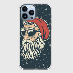 Чехол для iPhone 13 Pro Max с принтом Санта хипстер в городе Новоалтайск,  |  | Тематика изображения на принте: 2016 | christmas | hipster | new year | дед мороз | нг | новый год | рождество | с новым годом | санта | хипстер
