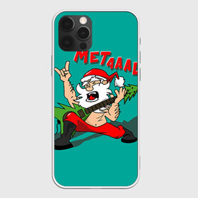 Чехол для iPhone 12 Pro Max с принтом Дед мороз рокер в городе Новоалтайск, Силикон |  | heavy metal | rock | santa claus | дед мороз | рок | с новым годом | санта | санта клаус