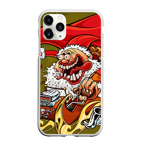 Чехол для iPhone 11 Pro Max матовый с принтом Дед мороз рокер в городе Новоалтайск, Силикон |  | heavy metal | rock | santa claus | дед мороз | рок | с новым годом | санта | санта клаус