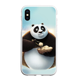 Чехол для iPhone XS Max матовый с принтом Кунг фу панда в городе Новоалтайск, Силикон | Область печати: задняя сторона чехла, без боковых панелей | Тематика изображения на принте: панда
