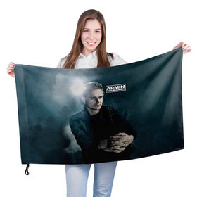 Флаг 3D с принтом Armin Van Buuren в городе Новоалтайск, 100% полиэстер | плотность ткани — 95 г/м2, размер — 67 х 109 см. Принт наносится с одной стороны | addicted | buuren | van | аrmin | армен | бюрен | ван