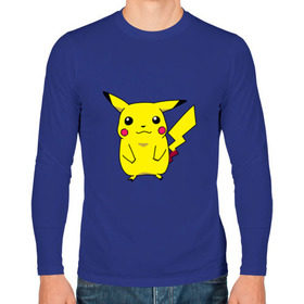 Мужской лонгслив хлопок с принтом Пикачу в городе Новоалтайск, 100% хлопок |  | pikachu | пикачю