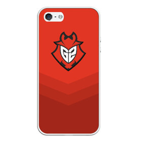 Чехол для iPhone 5/5S матовый с принтом G2 eSports в городе Новоалтайск, Силикон | Область печати: задняя сторона чехла, без боковых панелей | csgo | cyber | esports | g2 | team | г2 | ксго