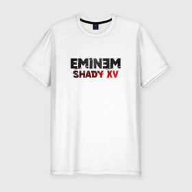 Мужская футболка премиум с принтом Eminem Shady 15 в городе Новоалтайск, 92% хлопок, 8% лайкра | приталенный силуэт, круглый вырез ворота, длина до линии бедра, короткий рукав | 