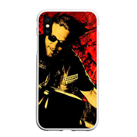 Чехол для iPhone XS Max матовый с принтом Sons Of Anarchy в городе Новоалтайск, Силикон | Область печати: задняя сторона чехла, без боковых панелей | sons of anarchy | анархии | сыны