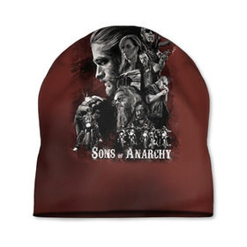 Шапка 3D с принтом Sons Of Anarchy в городе Новоалтайск, 100% полиэстер | универсальный размер, печать по всей поверхности изделия | sons of anarchy | анархии | сыны