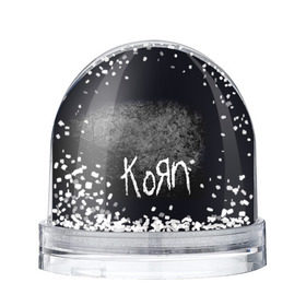 Снежный шар с принтом KoЯn в городе Новоалтайск, Пластик | Изображение внутри шара печатается на глянцевой фотобумаге с двух сторон | korn | metal | rock | группы | корн | метал | рок