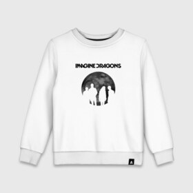 Детский свитшот хлопок с принтом Imagine dragons в городе Новоалтайск, 100% хлопок | круглый вырез горловины, эластичные манжеты, пояс и воротник | dragons | imagine | rock | драгонз | имэдж | рок
