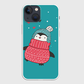 Чехол для iPhone 13 mini с принтом Пингвинчик в городе Новоалтайск,  |  | пингвин