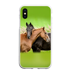Чехол для iPhone XS Max матовый с принтом Лошади 2 в городе Новоалтайск, Силикон | Область печати: задняя сторона чехла, без боковых панелей | Тематика изображения на принте: horse | horseshoe | акварель | головалошади | грива | единорог | жеребец | животные | конь | лошадь | лошадьскрыльями | подкова | природа | рисуноккрасками