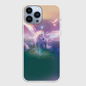 Чехол для iPhone 13 Pro Max с принтом Пегас в городе Новоалтайск,  |  | Тематика изображения на принте: horse | horseshoe | акварель | головалошади | грива | единорог | жеребец | животные | конь | лошадь | лошадьскрыльями | подкова | природа | рисуноккрасками