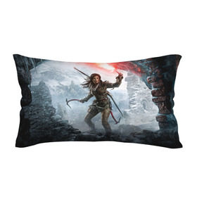 Подушка 3D антистресс с принтом Rise of the Tomb Raider в городе Новоалтайск, наволочка — 100% полиэстер, наполнитель — вспененный полистирол | состоит из подушки и наволочки на молнии | Тематика изображения на принте: rise of the tomb raider | tomb raider | райдер | том райдер