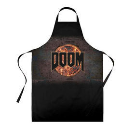 Фартук 3D с принтом Doom в городе Новоалтайск, 100% полиэстер | общий размер — 65 х 85 см, ширина нагрудника — 26 см, горловина — 53 см, длина завязок — 54 см, общий обхват в поясе — 173 см. Принт на завязках и на горловине наносится с двух сторон, на основной части фартука — только с внешней стороны | doom | game | гибель | дум | игра | игры | обреченность | шутер