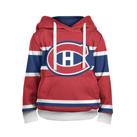Детская толстовка 3D с принтом Montreal Canadiens в городе Новоалтайск, 100% полиэстер | двухслойный капюшон со шнурком для регулировки, мягкие манжеты на рукавах и по низу толстовки, спереди карман-кенгуру с мягким внутренним слоем | hockey | montreal canadien | nhl | нхл | спорт | хоккей