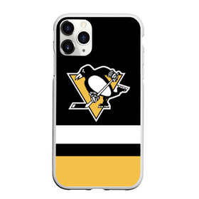 Чехол для iPhone 11 Pro матовый с принтом Pittsburgh Penguins в городе Новоалтайск, Силикон |  | hockey | nhl | pittsburgh penguins | нхл | хоккей