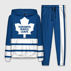 Женский костюм 3D (с толстовкой) с принтом Toronto Maple Leafs в городе Новоалтайск,  |  | hockey | nhl | toronto maple leafs | нхл | хоккей