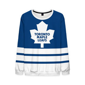 Мужской свитшот 3D с принтом Toronto Maple Leafs в городе Новоалтайск, 100% полиэстер с мягким внутренним слоем | круглый вырез горловины, мягкая резинка на манжетах и поясе, свободная посадка по фигуре | hockey | nhl | toronto maple leafs | нхл | хоккей