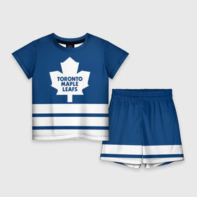 Детский костюм с шортами 3D с принтом Toronto Maple Leafs в городе Новоалтайск,  |  | hockey | nhl | toronto maple leafs | нхл | хоккей