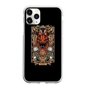 Чехол для iPhone 11 Pro Max матовый с принтом Телец в городе Новоалтайск, Силикон |  | taurus | арт | гороскоп | знаки зодиака | телец | череп