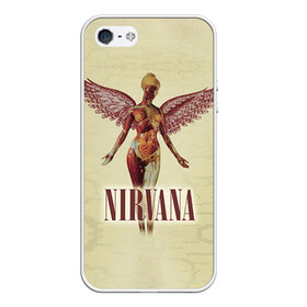 Чехол для iPhone 5/5S матовый с принтом Nirvana в городе Новоалтайск, Силикон | Область печати: задняя сторона чехла, без боковых панелей | cobain | curt | nirvana | rock | группа | кобейн | курт | нирвана | рок