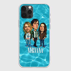 Чехол для iPhone 12 Pro Max с принтом Шаржи группа Nirvana в городе Новоалтайск, Силикон |  | Тематика изображения на принте: cobain | curt | nirvana | rock | группа | кобейн | курт | нирвана | рок