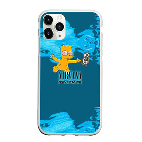 Чехол для iPhone 11 Pro матовый с принтом Nirvana & Simpson в городе Новоалтайск, Силикон |  | Тематика изображения на принте: cobain | curt | nirvana | rock | группа | кобейн | курт | нирвана | рок