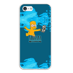 Чехол для iPhone 5/5S матовый с принтом Nirvana & Simpson в городе Новоалтайск, Силикон | Область печати: задняя сторона чехла, без боковых панелей | cobain | curt | nirvana | rock | группа | кобейн | курт | нирвана | рок