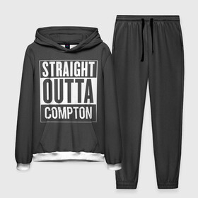 Мужской костюм 3D (с толстовкой) с принтом Straight Outta Compton в городе Новоалтайск,  |  | compton | n.w.a. | nwa | outta | straight | голос улиц