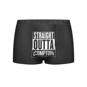 Мужские трусы 3D с принтом Straight Outta Compton в городе Новоалтайск, 50% хлопок, 50% полиэстер | классическая посадка, на поясе мягкая тканевая резинка | compton | n.w.a. | nwa | outta | straight | голос улиц