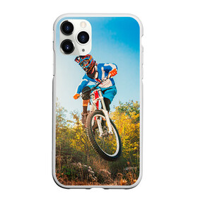 Чехол для iPhone 11 Pro Max матовый с принтом МТБ в городе Новоалтайск, Силикон |  | extreme | вело | велосипед | маунтинбайк | мтб | экстрим
