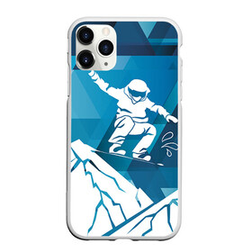 Чехол для iPhone 11 Pro Max матовый с принтом Горы и сноубордист в городе Новоалтайск, Силикон |  | extreme | snowboard | сноуборд | сноубордист | экстрим