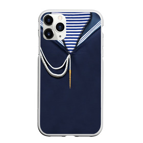 Чехол для iPhone 11 Pro Max матовый с принтом Форма ВМФ в городе Новоалтайск, Силикон |  | Тематика изображения на принте: 23 | 23 февраля | вмс | вмф | красная армия | матрос | моряк | праздник | тельняшка | февраль | флот | форма