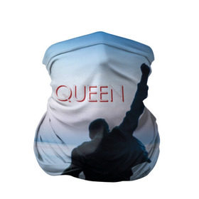 Бандана-труба 3D с принтом Queen в городе Новоалтайск, 100% полиэстер, ткань с особыми свойствами — Activecool | плотность 150‒180 г/м2; хорошо тянется, но сохраняет форму | Тематика изображения на принте: freddie | heavy | mercury | metal | queen | rock | квин | куин | меркури | меркюри | метал | рок | фредди меркьюри | фреди | хэви