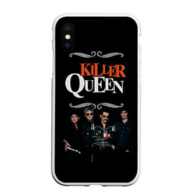 Чехол для iPhone XS Max матовый с принтом Killer Queen в городе Новоалтайск, Силикон | Область печати: задняя сторона чехла, без боковых панелей | Тематика изображения на принте: freddie | heavy | mercury | metal | queen | rock | квин | куин | меркури | меркюри | метал | рок | фредди меркьюри | фреди | хэви