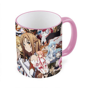 Кружка 3D с принтом Sword Art Online в городе Новоалтайск, керамика | ёмкость 330 мл | asuna | kirito | мастера меча онлайн
