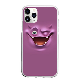 Чехол для iPhone 11 Pro матовый с принтом Пластилиновый смайл в городе Новоалтайск, Силикон |  | глаза | мульт | рожица | рот | смайл | улыбка