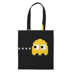 Сумка 3D повседневная с принтом PAC-MAN в городе Новоалтайск, 100% полиэстер | Плотность: 200 г/м2; Размер: 34×35 см; Высота лямок: 30 см | 14 февраля | love | pac man | pacman | влюбленные | день влюбленных | день святого валентина | любовь | пакман | пекман | пиксели