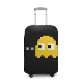 Чехол для чемодана 3D с принтом PAC-MAN в городе Новоалтайск, 86% полиэфир, 14% спандекс | двустороннее нанесение принта, прорези для ручек и колес | 14 февраля | love | pac man | pacman | влюбленные | день влюбленных | день святого валентина | любовь | пакман | пекман | пиксели