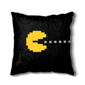 Подушка 3D с принтом PAC-MAN в городе Новоалтайск, наволочка – 100% полиэстер, наполнитель – холлофайбер (легкий наполнитель, не вызывает аллергию). | состоит из подушки и наволочки. Наволочка на молнии, легко снимается для стирки | 14 февраля | love | pac man | pacman | влюбленные | день влюбленных | день святого валентина | любовь | пакман | пекман | пиксели