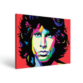 Холст прямоугольный с принтом Jim morrison в городе Новоалтайск, 100% ПВХ |  | jim morrison джим моррисон | поп арт | портрет