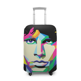 Чехол для чемодана 3D с принтом Jim morrison в городе Новоалтайск, 86% полиэфир, 14% спандекс | двустороннее нанесение принта, прорези для ручек и колес | jim morrison джим моррисон | поп арт | портрет