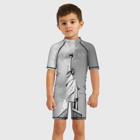 Детский купальный костюм 3D Статуя Свободы: в городе Новоалтайск, Полиэстер 85%, Спандекс 15% | застежка на молнии на спине | америка | нью йорк | статуя свободы | сша | штаты