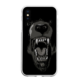 Чехол для iPhone XS Max матовый с принтом Grizzly bear в городе Новоалтайск, Силикон | Область печати: задняя сторона чехла, без боковых панелей | bear | балалайка | водка | медведь