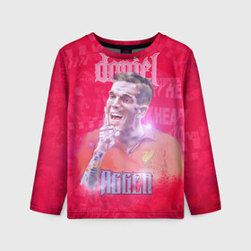 Детский лонгслив 3D с принтом Daniel Agger. Liverpool в городе Новоалтайск, 100% полиэстер | длинные рукава, круглый вырез горловины, полуприлегающий силуэт
 | Тематика изображения на принте: ливерпуль