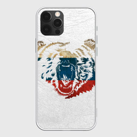 Чехол для iPhone 12 Pro Max с принтом Russian Bear в городе Новоалтайск, Силикон |  | медведь | медведь с флагом россии одновременно. лучший выбор патриотаярусский | мишка | россия | флаг