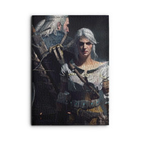 Обложка для автодокументов с принтом The Witcher 3 Wild Hunt в городе Новоалтайск, натуральная кожа |  размер 19,9*13 см; внутри 4 больших “конверта” для документов и один маленький отдел — туда идеально встанут права | игра.ведьмак 3 | цири | цири и геральт геральт