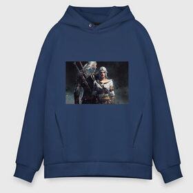 Мужское худи Oversize хлопок с принтом The Witcher 3 Wild Hunt в городе Новоалтайск, френч-терри — 70% хлопок, 30% полиэстер. Мягкий теплый начес внутри —100% хлопок | боковые карманы, эластичные манжеты и нижняя кромка, капюшон на магнитной кнопке | Тематика изображения на принте: игра.ведьмак 3 | цири | цири и геральт геральт